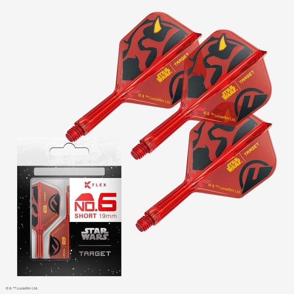Target Darts Target Star Wars Darth Maul K-Flex Flight System - No6