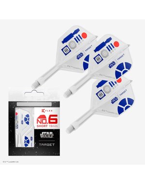 Target Darts Target Star Wars R2D2 K-Flex Flight System - No6