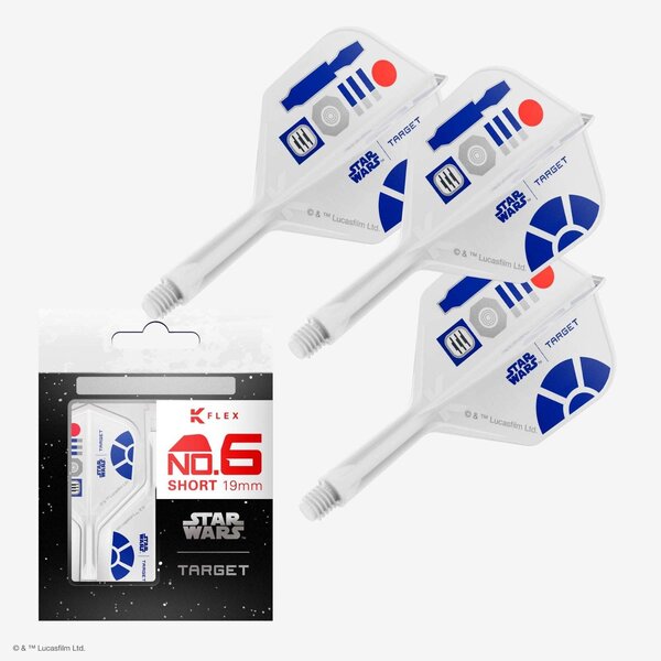 Target Darts Target Star Wars R2D2 K-Flex Flight System - No6