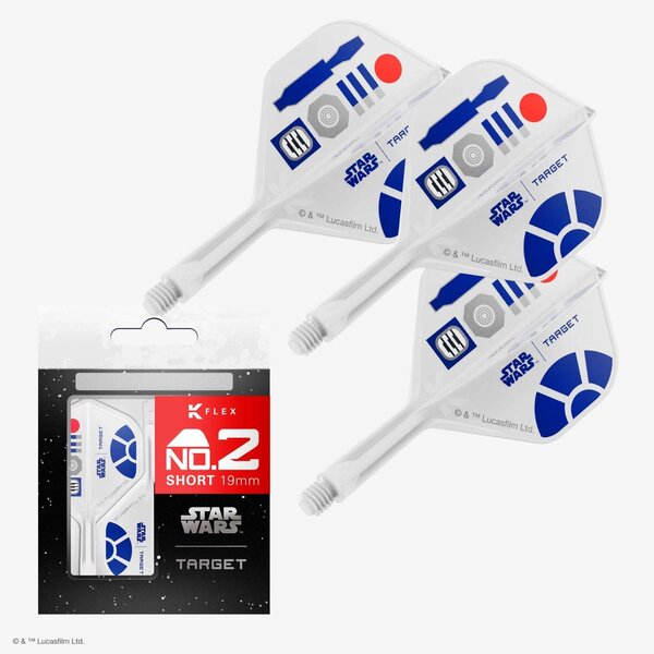 Target Darts Target Star Wars R2D2 K-Flex Flight System - No2