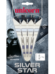 Unicorn Darts Unicorn Gary Anderson Silver Star Style 3 80% Steel Tip Darts