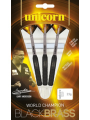 Unicorn Darts Unicorn Gary Anderson Black Brass Style 1 Steel Tip Darts