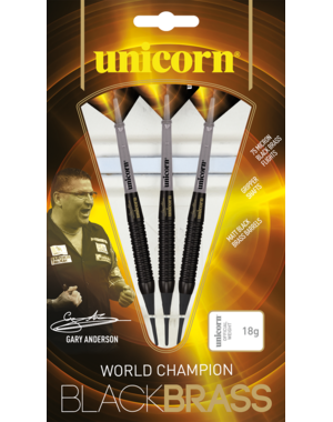 Unicorn Darts Unicorn Gary Anderson Black Brass Style 2 Soft Tip Darts