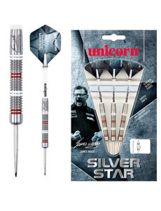 Unicorn Darts Unicorn James Wade Silver Star 80% Steel Tip Darts