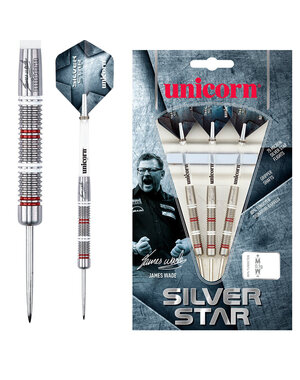 Unicorn Darts Unicorn James Wade Silver Star 80% Steel Tip Darts