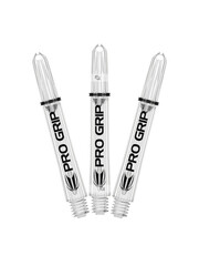 Target Darts Target Pro Grip Spin Medium Dart Shafts Clear