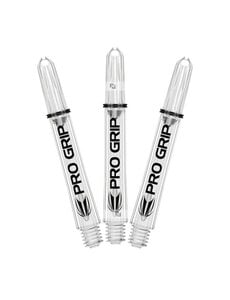 Target Darts Target Pro Grip Spin Medium Dart Shafts Clear
