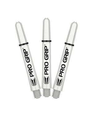 Target Darts Target Pro Grip Spin Intermediate Dart Shafts Clear