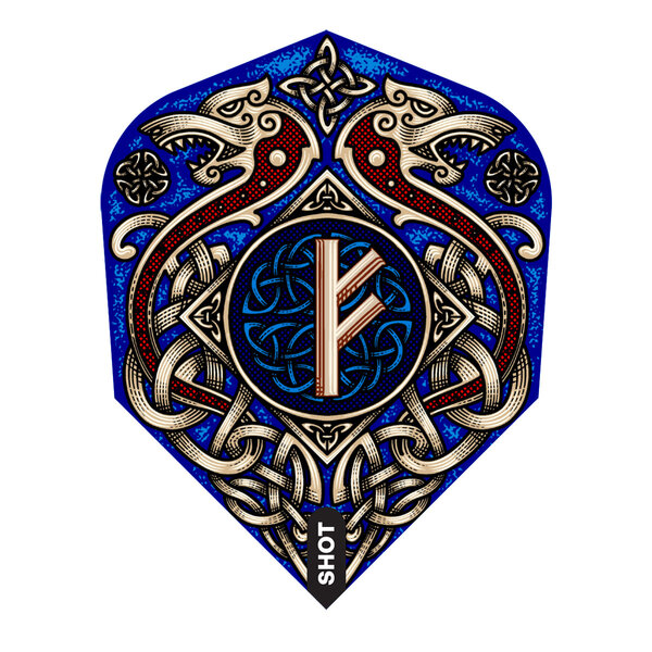 SHOT DARTS Shot Viking Rannsaka Small Standard Dart Flights
