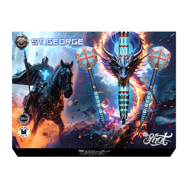 SHOT DARTS Shot Future Knights St George 95% Steel Tip Darts