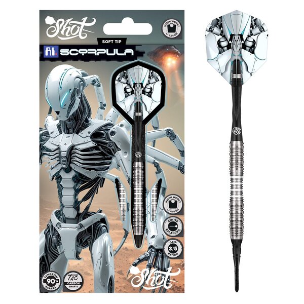 SHOT DARTS Shot AI Scorpula 90% Soft Tip Darts 20g