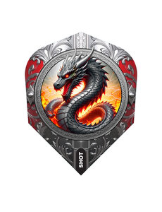 SHOT DARTS Shot Future Knights The Dragon Sm Standard Dart Flights
