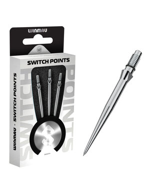Winmau Darts Winmau Switch Point Smooth Silver Effect Points