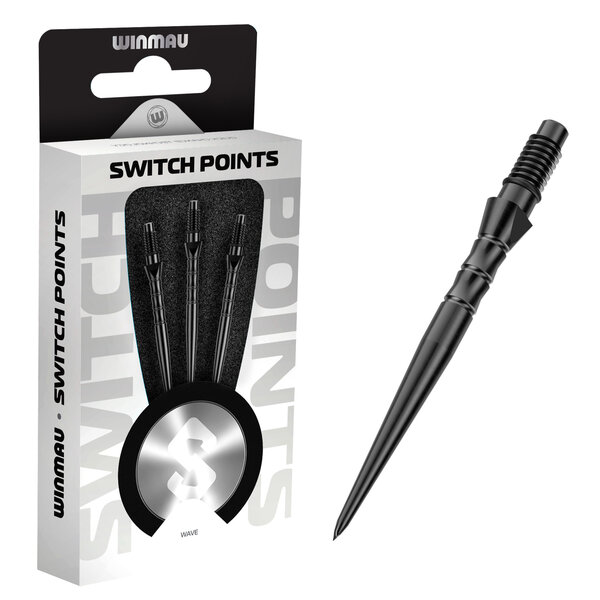 Winmau Darts Winmau Switch Point Wave Black