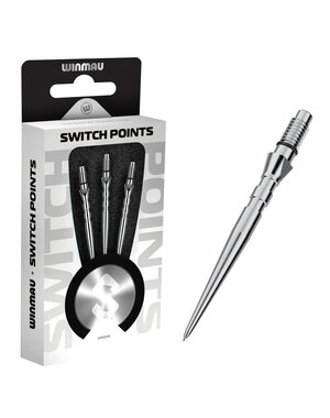 Winmau Darts Winmau Switch Point Groove Silver Effect Points