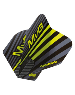 Winmau Darts Winmau Prism Delta MVG Grey and Green Dart Flights