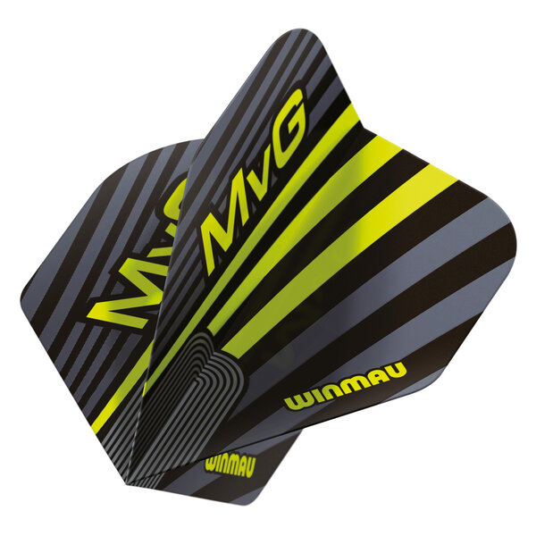 Winmau Darts Winmau Prism Delta MVG Grey and Green Dart Flights