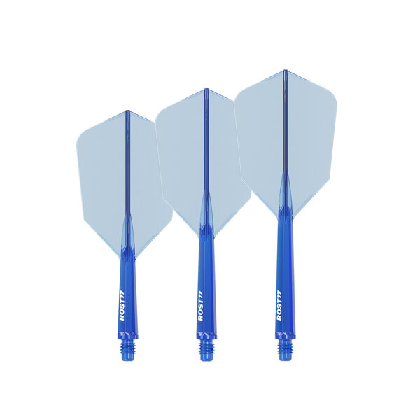CueSoul CueSoul Rost77 Slim Transparent Blue Dart Flights