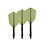 CueSoul CueSoul Rost77 Slim Transparent Dark Green Dart Flights