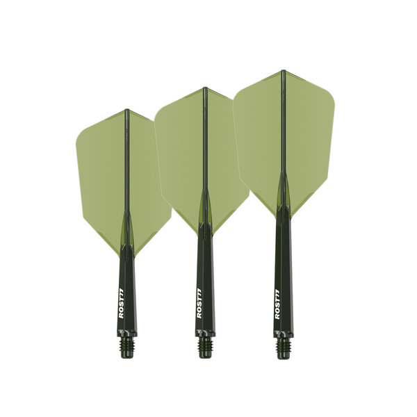 CueSoul CueSoul Rost77 Slim Transparent Dark Green Dart Flights