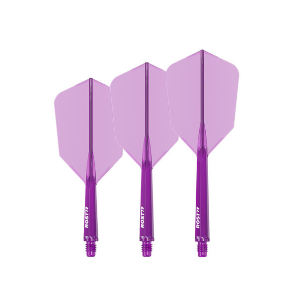 CueSoul CueSoul Rost77 Slim Transparent Purple Dart Flights