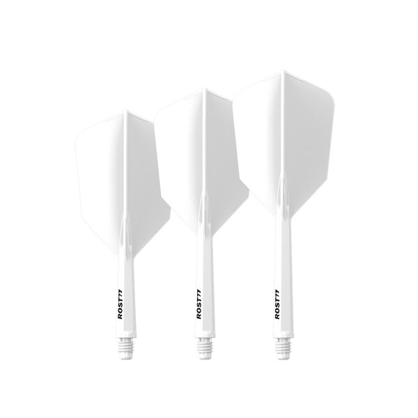 CueSoul CueSoul Rost77 Slim White Dart Flights