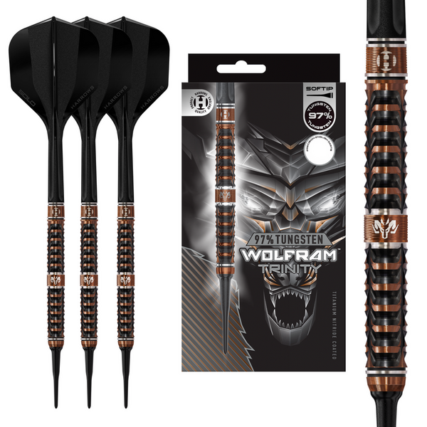 Harrows Darts Harrows Wolfram Trinity 97% Soft Tip Darts