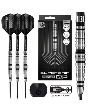 Harrows Darts Harrows Supergrip 90% Torpedo Quick Point Steel Tip Darts