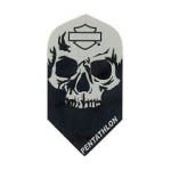 Harley Davidson Harley Davidson Pentathlon Black Skull Slim Dart Flights
