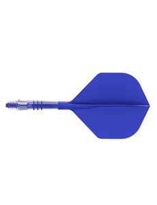 CueSoul Cuesoul ROST T19 Carbon Integrated Dart Shaft and Flight Small Standard Wing Royal Blue Flight with Royal Blue Carbon Rod