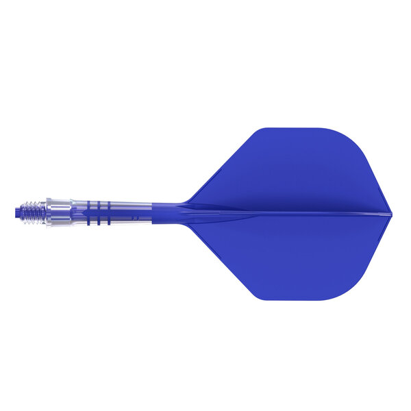 CueSoul Cuesoul ROST T19 Carbon Integrated Dart Shaft and Flight Small Standard Wing Royal Blue Flight with Royal Blue Carbon Rod