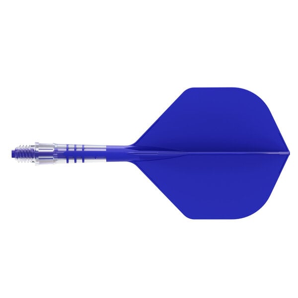 CueSoul Cuesoul ROST T19 Carbon Integrated Dart Shaft and Flight Small Standard Wing Royal Blue Flight with Royal Blue Carbon Rod