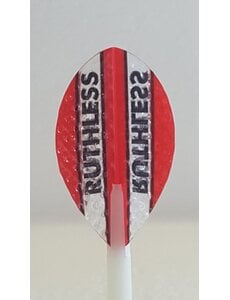 RUTHLESS Ruthless Red Dimplex Pear Dart Flights 5 Sets