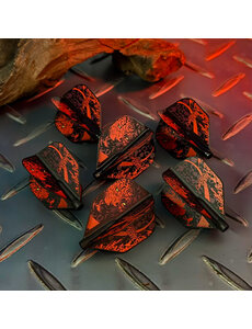 COSMO DARTS Cosmo Fit Flight Nasir Bomba Dark Black Dart Flights Shape