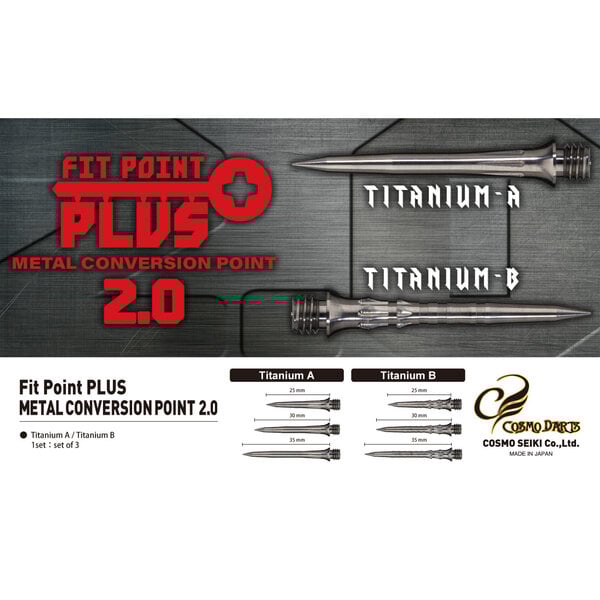 COSMO DARTS Cosmo Fit Point Plus Metal Conversion 2.0 Points Style A