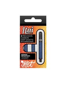 SHOT DARTS Shot Koi Carbon Helioknot Dart Shafts Blue