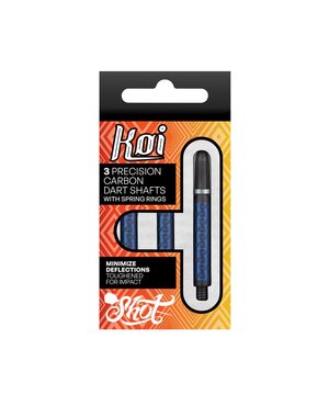 SHOT DARTS Shot Koi Carbon Helioknot Dart Shafts Blue