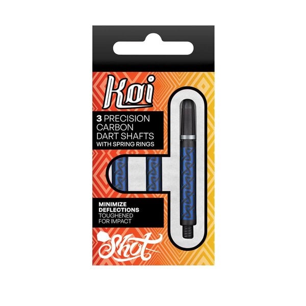 SHOT DARTS Shot Koi Carbon Helioknot Dart Shafts Blue