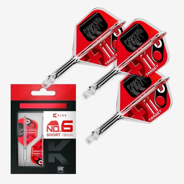 Target Darts Target K-Flex Press Start No6 Dart Flights
