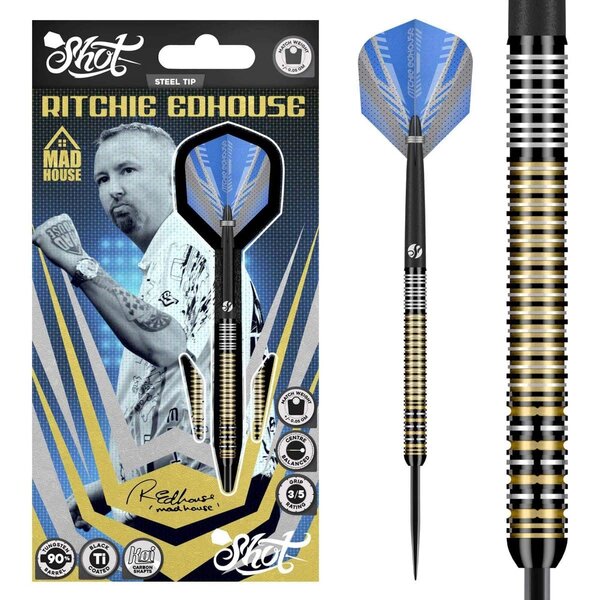 SHOT DARTS Shot Ritchie Edhouse Madhouse 90% Steel Tip Darts