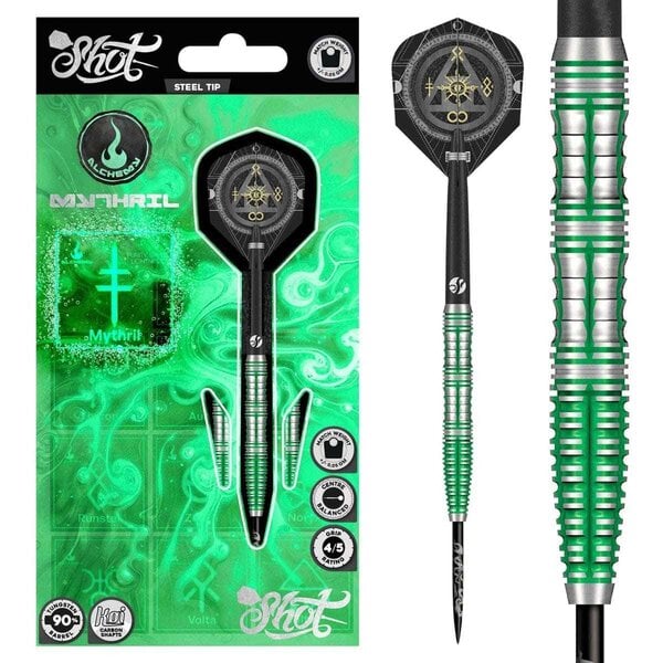 SHOT DARTS Shot Alchemy Mythril 90% Steel Tip Darts