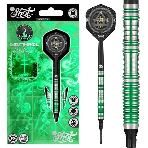 SHOT DARTS Shot Alchemy Mythril 90% Soft Tip Darts 20g