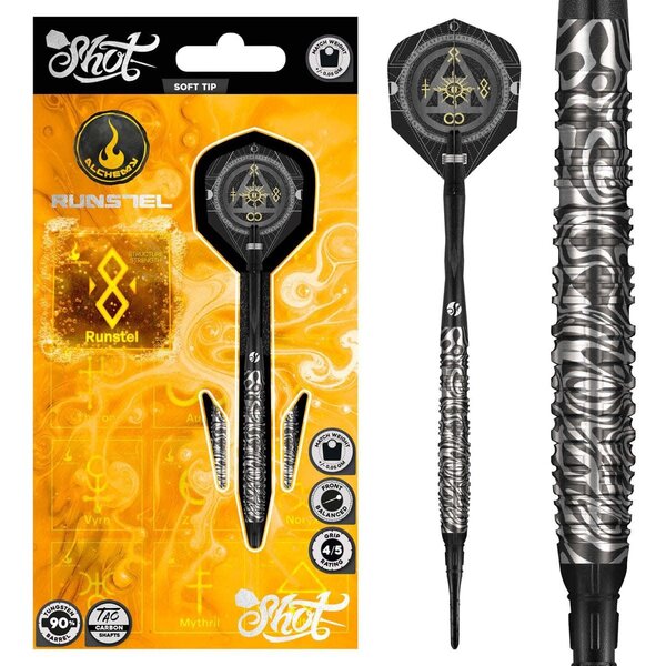 SHOT DARTS Shot Alchemy Runstel 90% Soft Tip Darts 20g