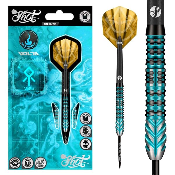 SHOT DARTS Shot Alchemy Volta 90% Steel Tip Darts