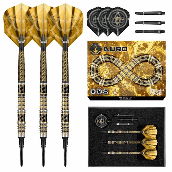 SHOT DARTS Shot Alchemy Auro 95% Soft Tip Darts 20g
