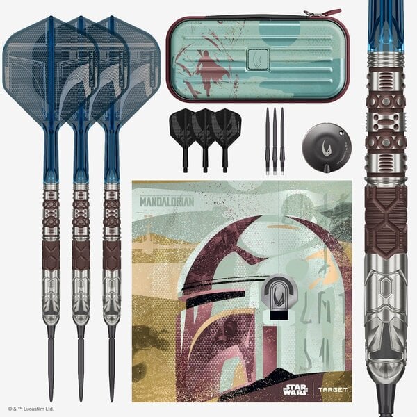 Target Disney Target Star Wars Mandalorian 95% SP Steel Tip Darts