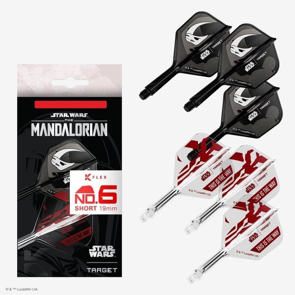 Target Disney Target Star Wars Mandalorian No.6 K-Flex Gift Set Dart Flights