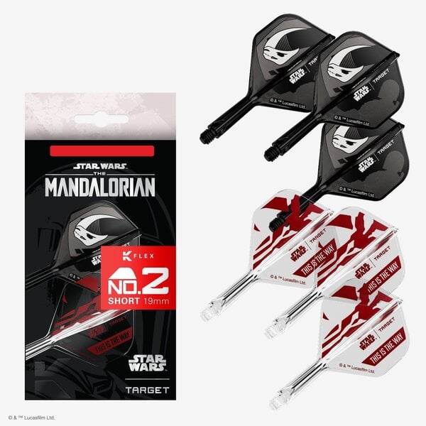 Target Disney Target Star Wars Mandalorian No.2 K-Flex Gift Set Dart Flights