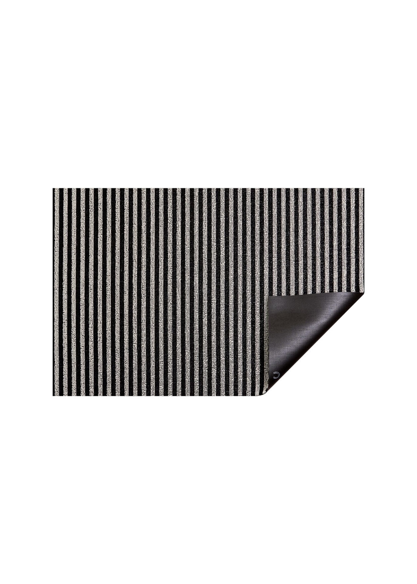 Breton Stripe Tuxedo Indoor/Outdoor Shag Mat Utility Mat - 24x36"