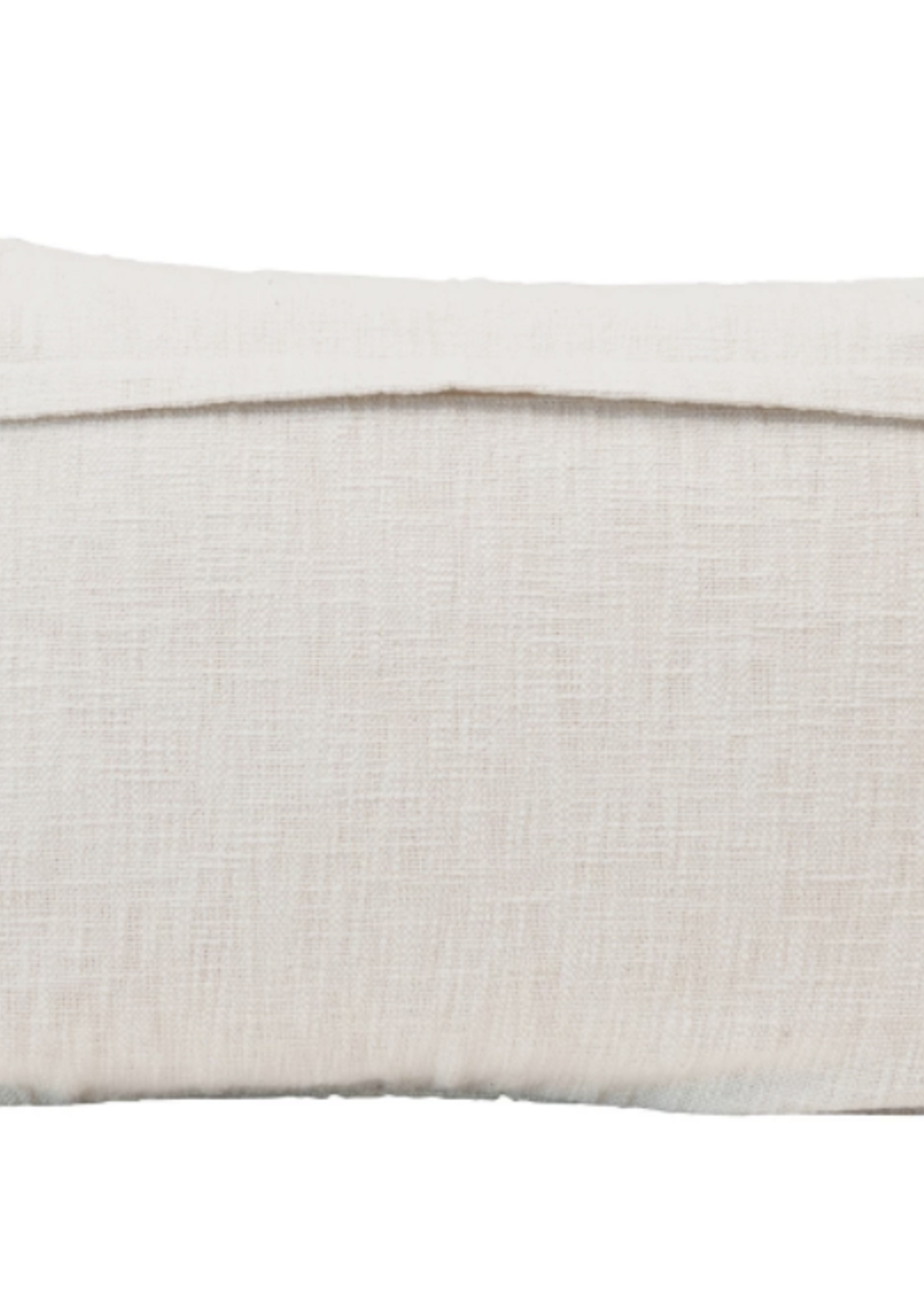 Creative Co-Op Cotton Lumbar Pillow w/ Embroidered Alphabet